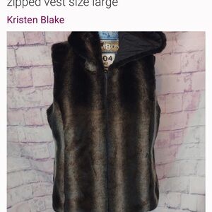 Kristen Blake Faux Fur Vest